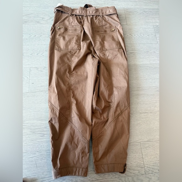 Anthropologie Ellie Embroidered High Rise Utilitu Pants Size 12 - Picture 5 of 6